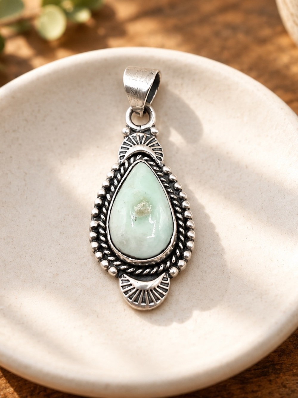 Palomino Turquoise 925  Sterling Silver Pendant